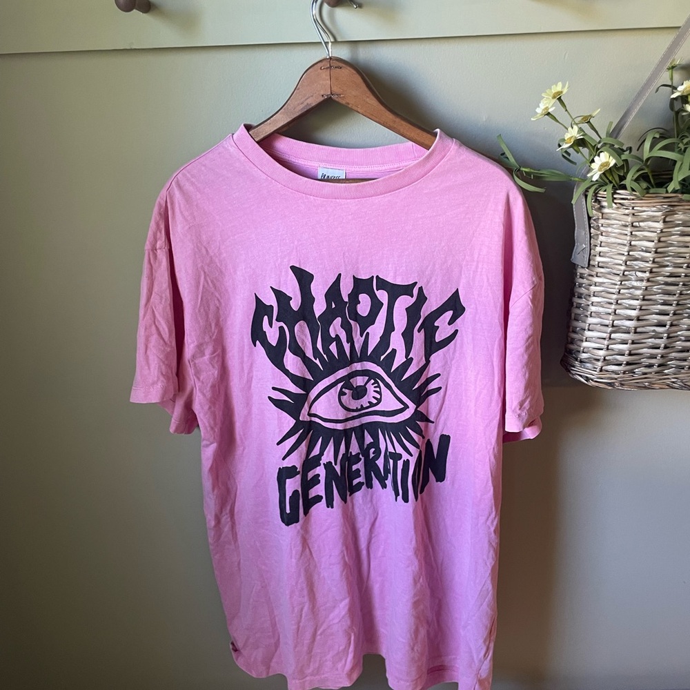 Princess Polly “Chaotic Generation” Pink Tshirt Dress